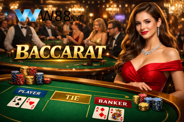 Baccarat W88: Review Giao Diện, Luật Chơi Và Kinh Nghiệm Cược Thực Tế 1 Tìm hiểu luật chơi bài Baccarat trực tuyến tại W88
