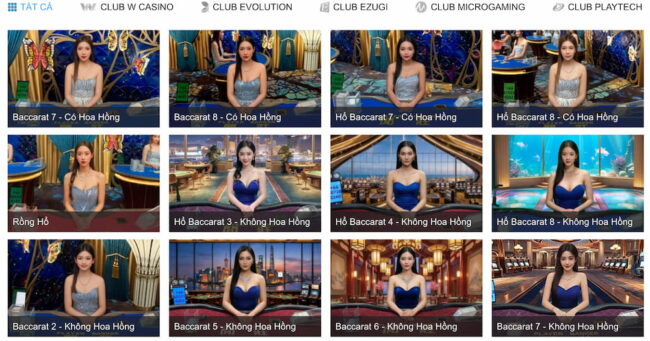 Trải nghiệm sảnh Casino Live W88 với Dealer người thật chia bài minh bạch